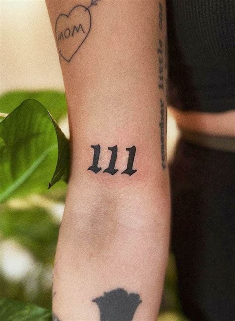 111 angel number tattoo|111 Tattoo: Unveiling the Power of Angel Numbers